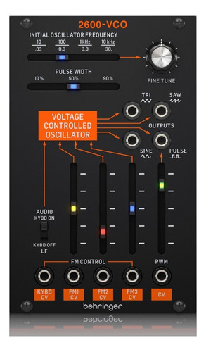 Módulo Eurorack  Behringer 2600-vco - Oscilador Analógico