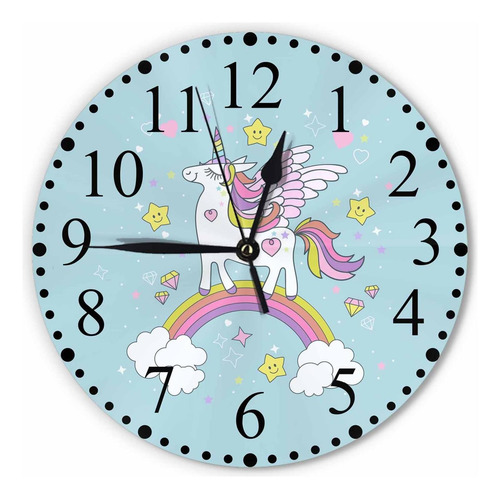 Keepsuper Hermoso Reloj De Pared De Dibujos Animados, Caball