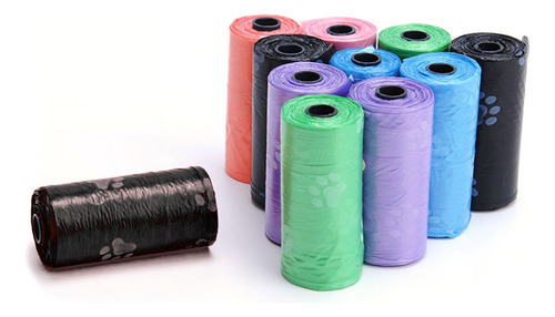 Bolsas De Basura Para Mascotas: 15 Unidades/rollo Para Limpi
