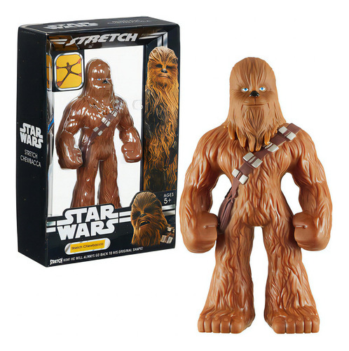Boneco Stretch Chewbacca Elástico 22 cm Star Wars 3493- Sunny