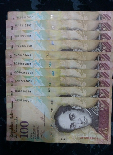 10 Billetes Con Seriales Curiosos. P33333550- 