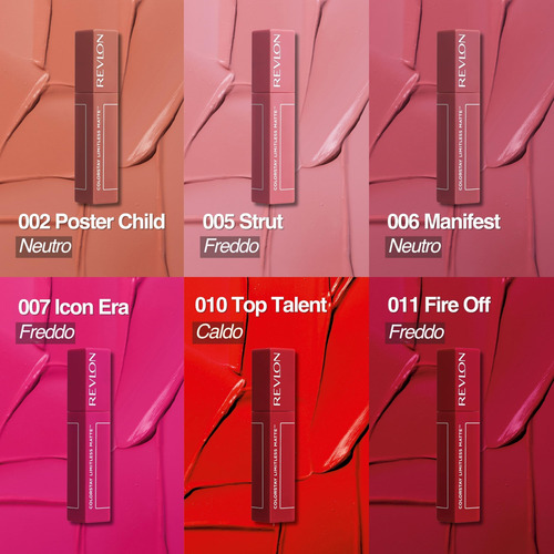 Lápiz Labial Revlon Colorstay Limitless Matte 011 Fire Off 5
