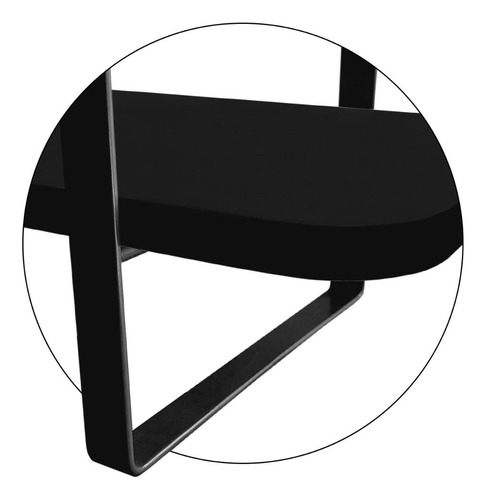 Nicho Prateleira Parede Arnad Decoração 100x20 Preto