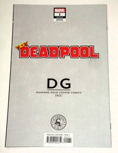 Deadpool #1- Portada Variante Por Rob Liefeld -con C. O. A (Usado)