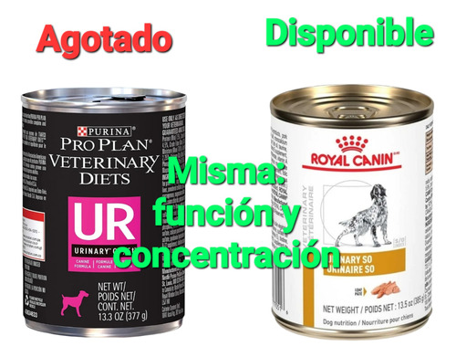 2 Latas Proplan Urinary Ur Alimento Para Perro 377g