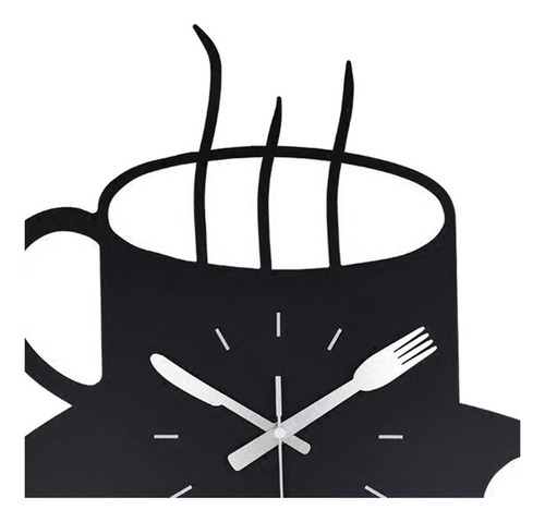 Reloj De Pared Moderno Cocina Temática Taza De Café