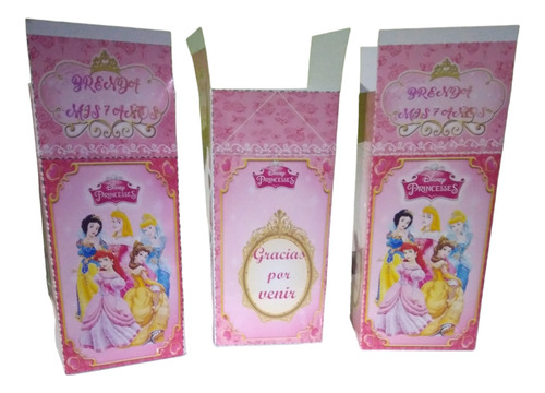  Princesas Milk Box  Personalizado X 10 
