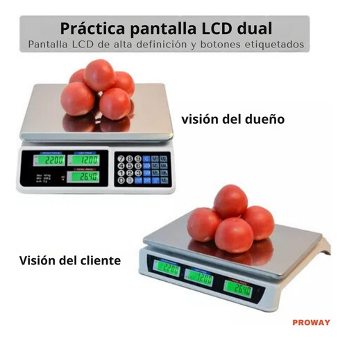 Balanza Pesa Digital 40 Kilos Recargable Negocio Electrónica