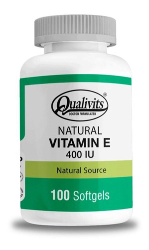Vitamina E Qualivits - 400 Iu - 100 Cápsulas - Envíos