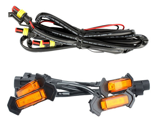 Luces Led Para Parrilla De Toyota, 4 Unidades (carcasa Ámbar