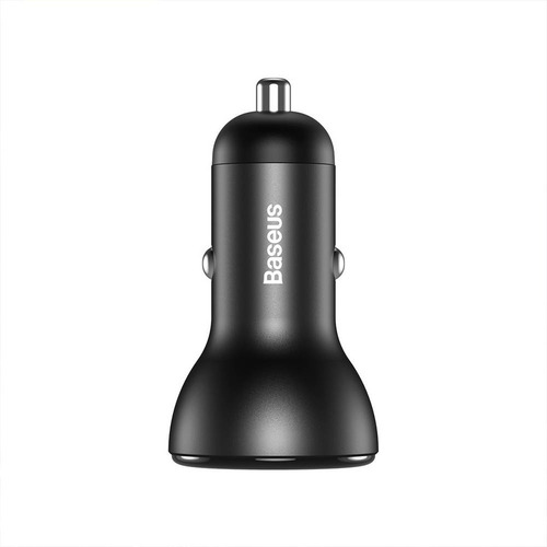 Imagen 4 de 7 de Cargador De Auto Digital Pps Dual 45w + Cable Usb C - Baseus