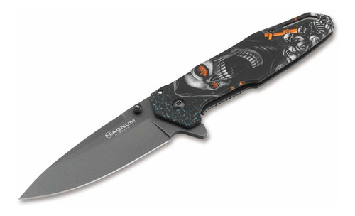 Magnum By Boker 01mb230 Navaja Plegable Con Diseño De Calave