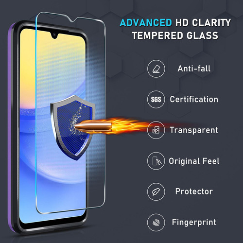, Funda Para Samsung Galaxy A15 5g Con Protector De Pantalla