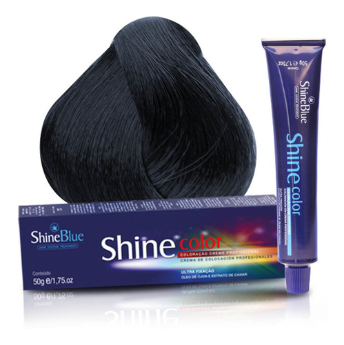Imagem 1 de 1 de Coloração 2.0 Preto Azulado Shine Blue 50g