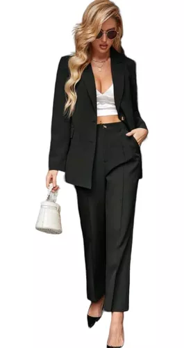 Conjunto Pantalón Pantalón y Blazer De Mujer Sastre Importado