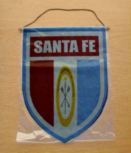 Banderin Shield 40 Cm Bandera De Santa Fe Modelo 01