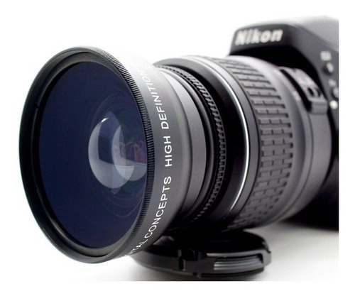 Lente Macro Gran Angular De 52 Mm 0.43x Para Nikon D5200 D53