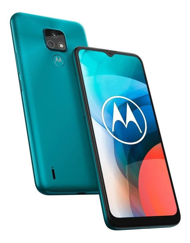 Celular Motorola E7 Azul Aqua 32gb + 2gb Ram Azul Liberado - Bueno (Reacondicionado)