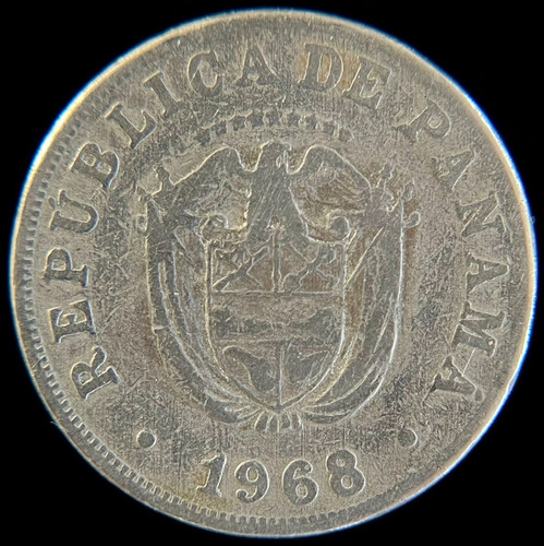 Panama, 5 Centesimos, 1968. Vf-