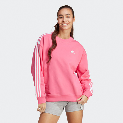 Polera Mujer adidas Ic9906 (s-l) W 3s Ft Swt Rosado