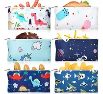 Comprar 6 Bolsas Reutilizables Para Aperitivos Para Niños, Regalo Es