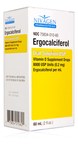 Vitamina D Suplemento Gotas (60 Ml)