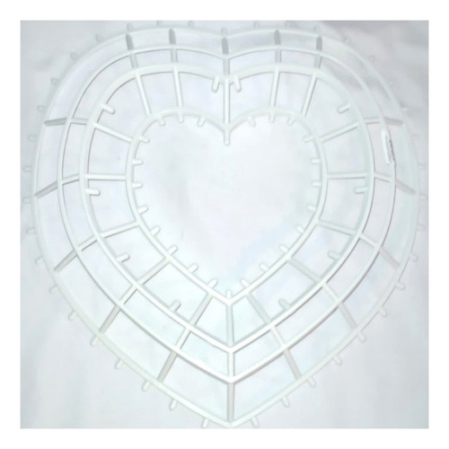 5 Piezas Base Armazon Para Armar Coronas Figura Corazon