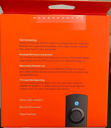 Fire Tv Stick Lite Amazon Con Control 2da Gen Boton Netflix