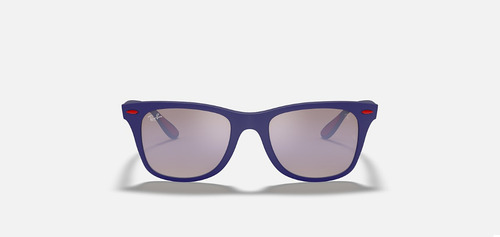 Ray-ban Rb4195m Scuderia Ferrari Polarizados Cuadrado Azul Azul Espejado Azul Matte Azul Matte