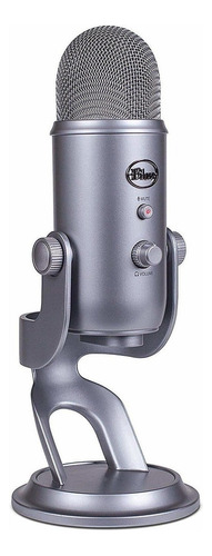 Micrófono Blue Yeti Condensador Omnidireccional color space gray