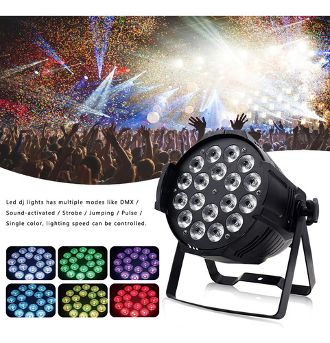 Luces De Escenario De 200 W Y 18 Led, Rgbw, Dmx, Fiesta, Dj,