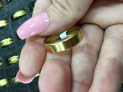 Alianças Compromisso, Noivado E Casamento Aço Prata / Ouro