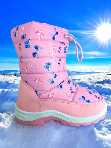 Botas Niñas Impermeables Invierno Con Chiporro Talla 22a35