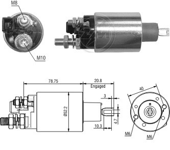 Solenoide O Automatico Agrale Motor Mwm F100 12v Zm 4482