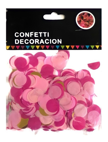 Confeti Papel Anti Fuego  Rosa 30gm Incluye 2 Confeti