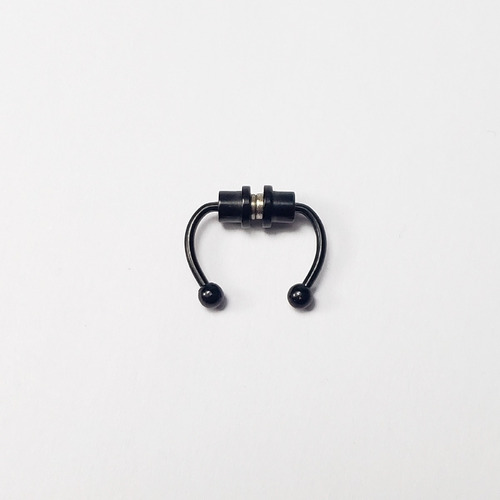 Piercing Falso 2pcs Nariz Septum Negro Imantado Unisex B