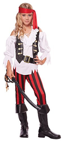 Disfraz De Pirata Elegante Niña X Grande 12 14