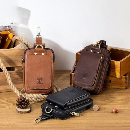 Riñonera Tipo Cartera Con Cinturón, Cinturón, Bolso De Piel