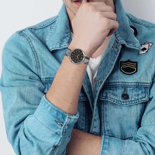 Correa De Reloj Tejida De Nylon Azul For Samsung Galaxy Wat