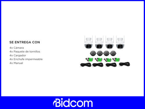 Kit X 4 Cámara De Seguridad Ip Srihome Audio Bidireccional