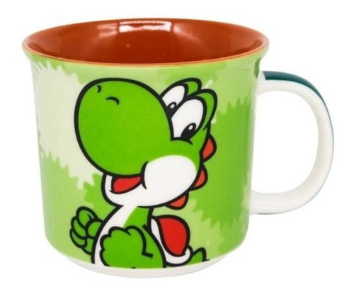 Imagem 1 de 4 de Caneca Gamer Nintendo Super Mario Yoshi 350ml