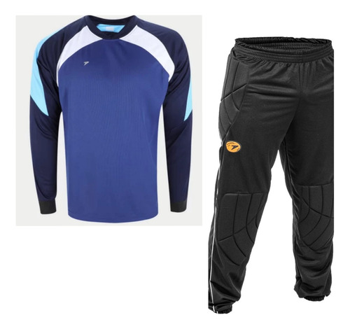 Kit Goleiro Poker: Camisa  Ml, Calça Pkr V - Adulto