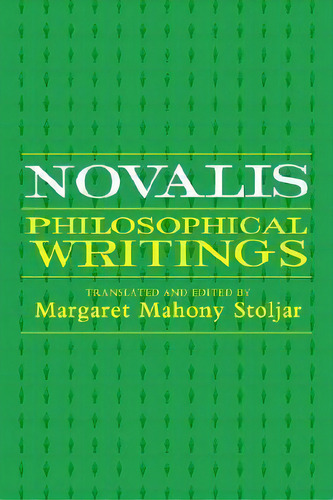 Novalis, De Margaret Mahony Stoljar. Editorial State University New York Press, Tapa Blanda En Inglés