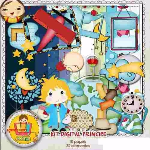 Kit Imprimible El Principito 6 Imagenes Clipart