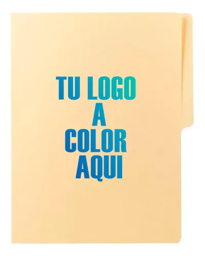 comprar Folder Impreso Logo A Color 30 Piezas Tamaño Carta Con Envi