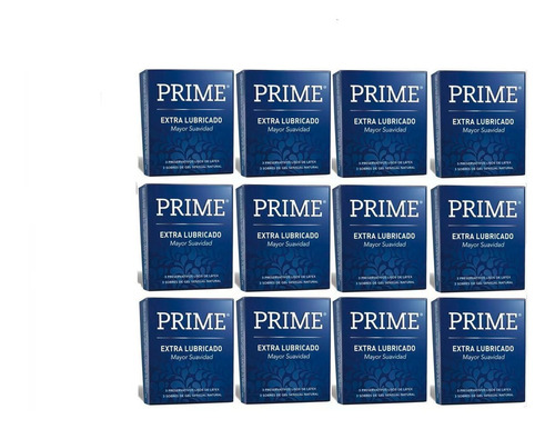 Preservativos Prime Extra Lubricado 36u(12x3) Envío Discreto