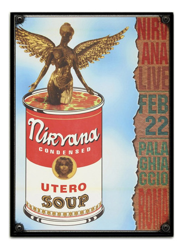 #713 - Cuadro Decorativo Vintage - Nirvana Rock Poster Utero