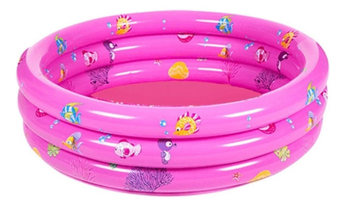 Piscina Inflable Plástico Bebe 3 Anillos 80 X 35 Cms Verano