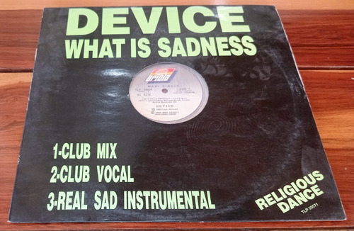 Device What Is Sadness Religious Dance Vinilo Usa Sin Uso 