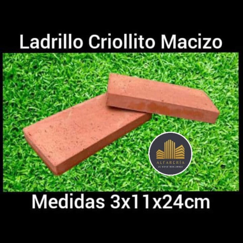 Ladrillo Macizo Pequeño 3x11x24cm